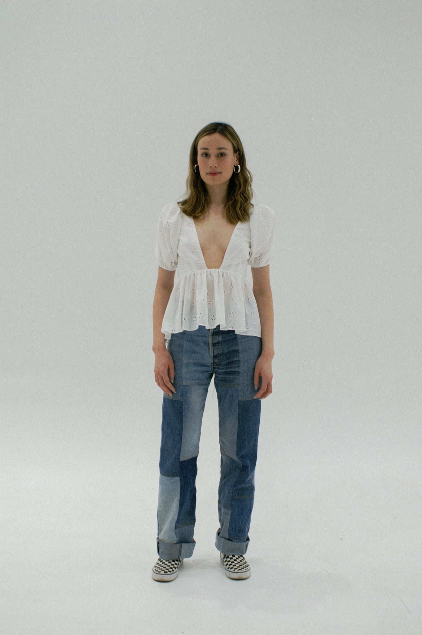 Eir Top | Milk Eyelet